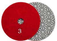 Алмазные гибкие шлифовальные круги Ромашкка Pads 3-STEP D100 №3 Алмазные гибкие шлифовальные круги Ромашкка Pads 3-STEP D100 №3